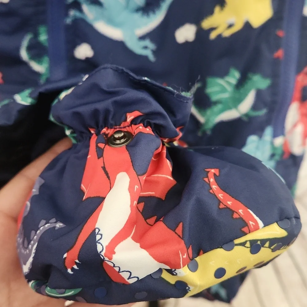Baby Boden Dinosaur Print Footie With Booties, Baby Bunting, Size 3-6 Months